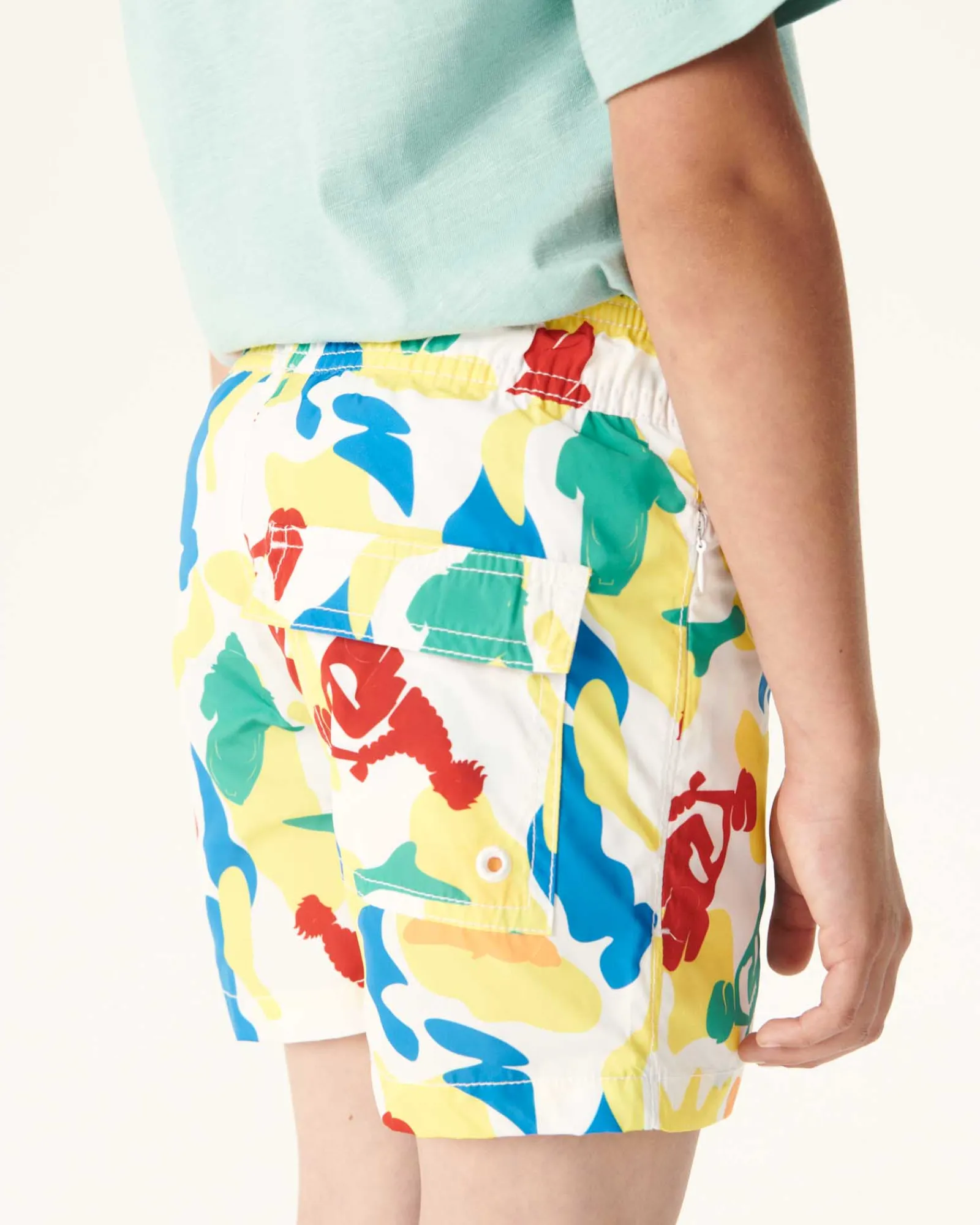 Short De Bain Camo Multico Enfant Cassis*JOTT Online