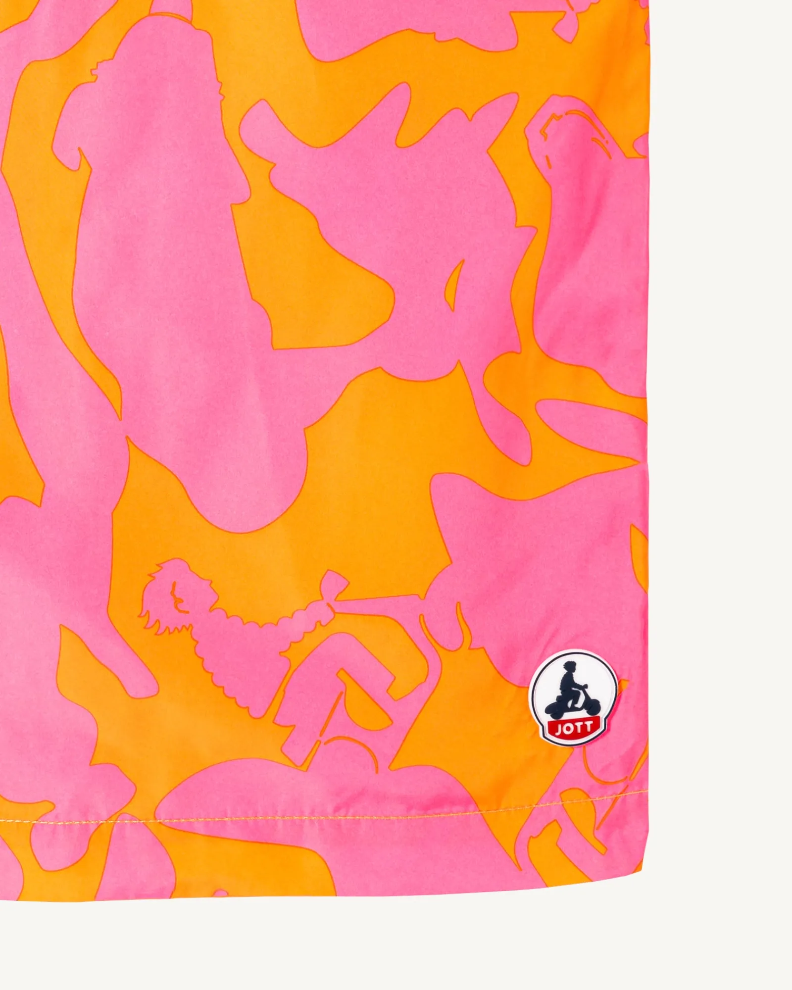 Short De Bain Camo Rose Intense/Abricot Biarritz*JOTT Fashion
