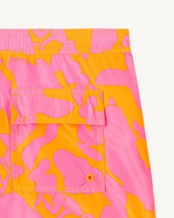 Short De Bain Camo Rose Intense/Abricot Biarritz*JOTT Fashion