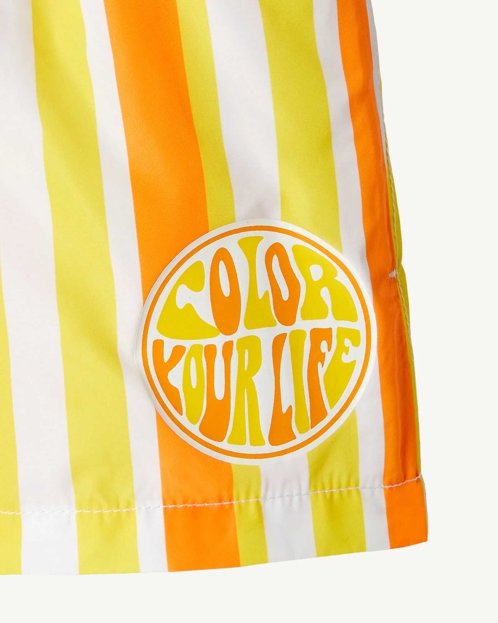 Short De Bain Rayure Abricot/Citron Enfant Cassis*JOTT Discount