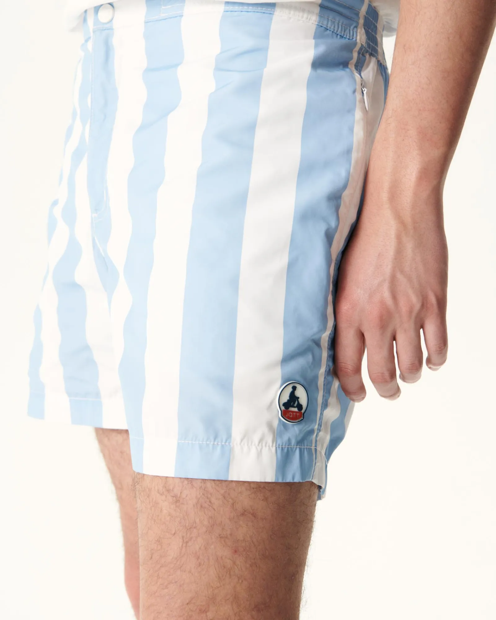 Short De Bain Rayure Bleu Clair/Blanc Dov*JOTT Shop