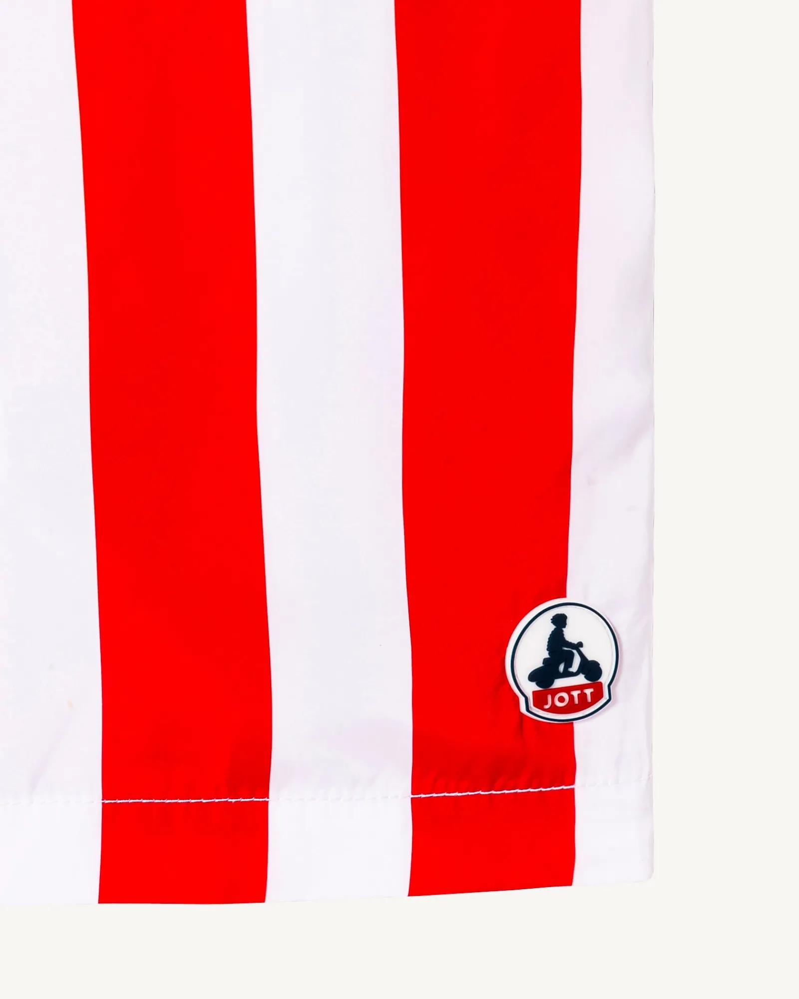 Short De Bain Rayure Rouge Vif/Blanc Dov*JOTT Discount
