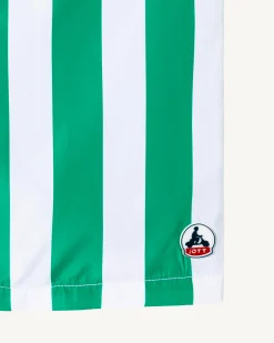 Short De Bain Rayure Vert/Blanc Dov*JOTT Cheap