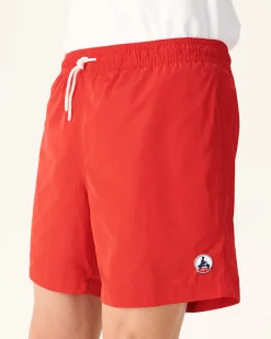 Short De Bain Rouge Vif Biarritz*JOTT New