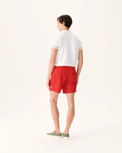 Short De Bain Rouge Vif Biarritz*JOTT New