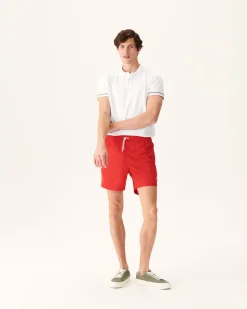 Short De Bain Rouge Vif Biarritz*JOTT New