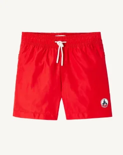 Short De Bain Rouge Vif Enfant Cassis*JOTT Online