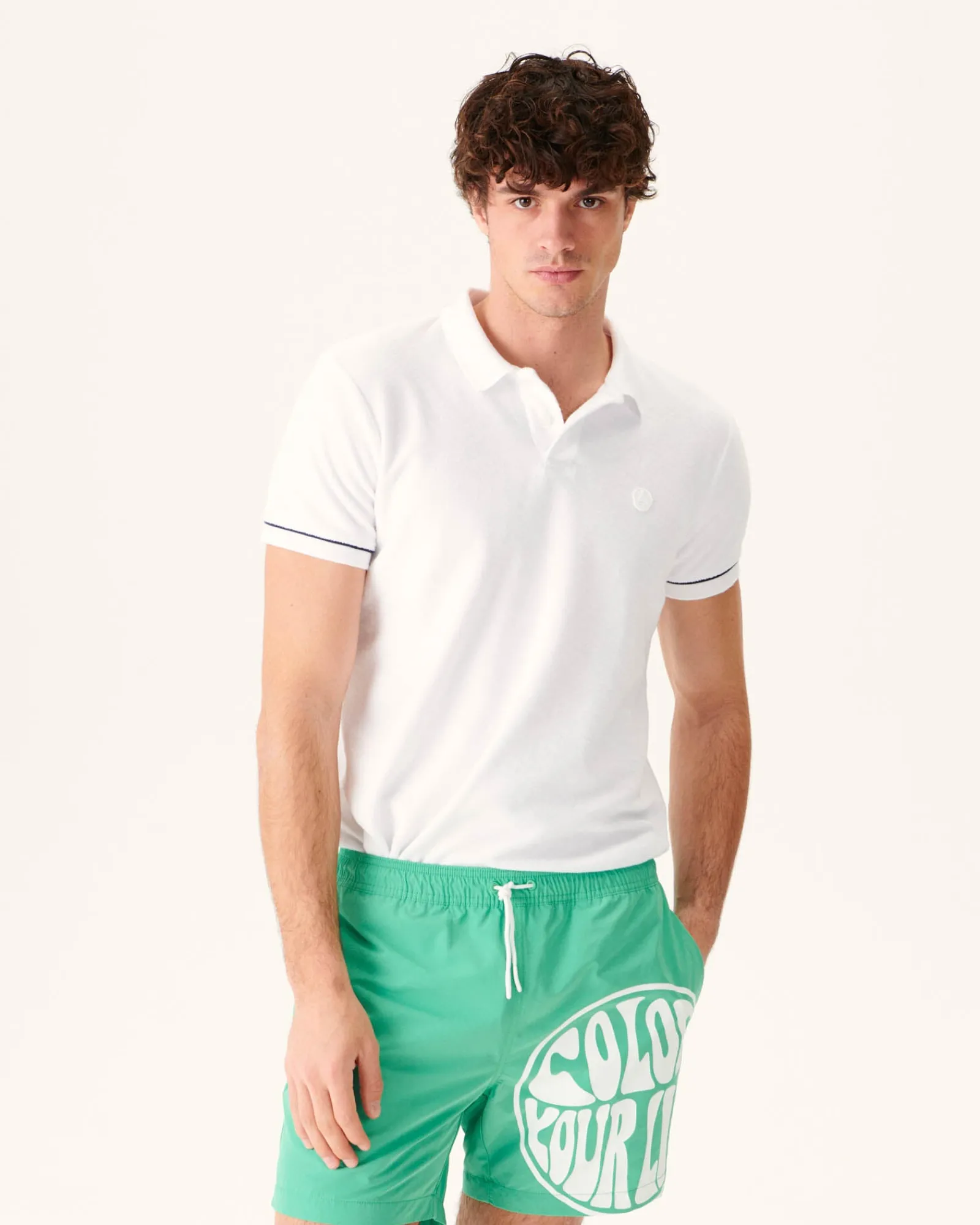 Short De Bain Vert/Funday Blanc Biarritz*JOTT Online