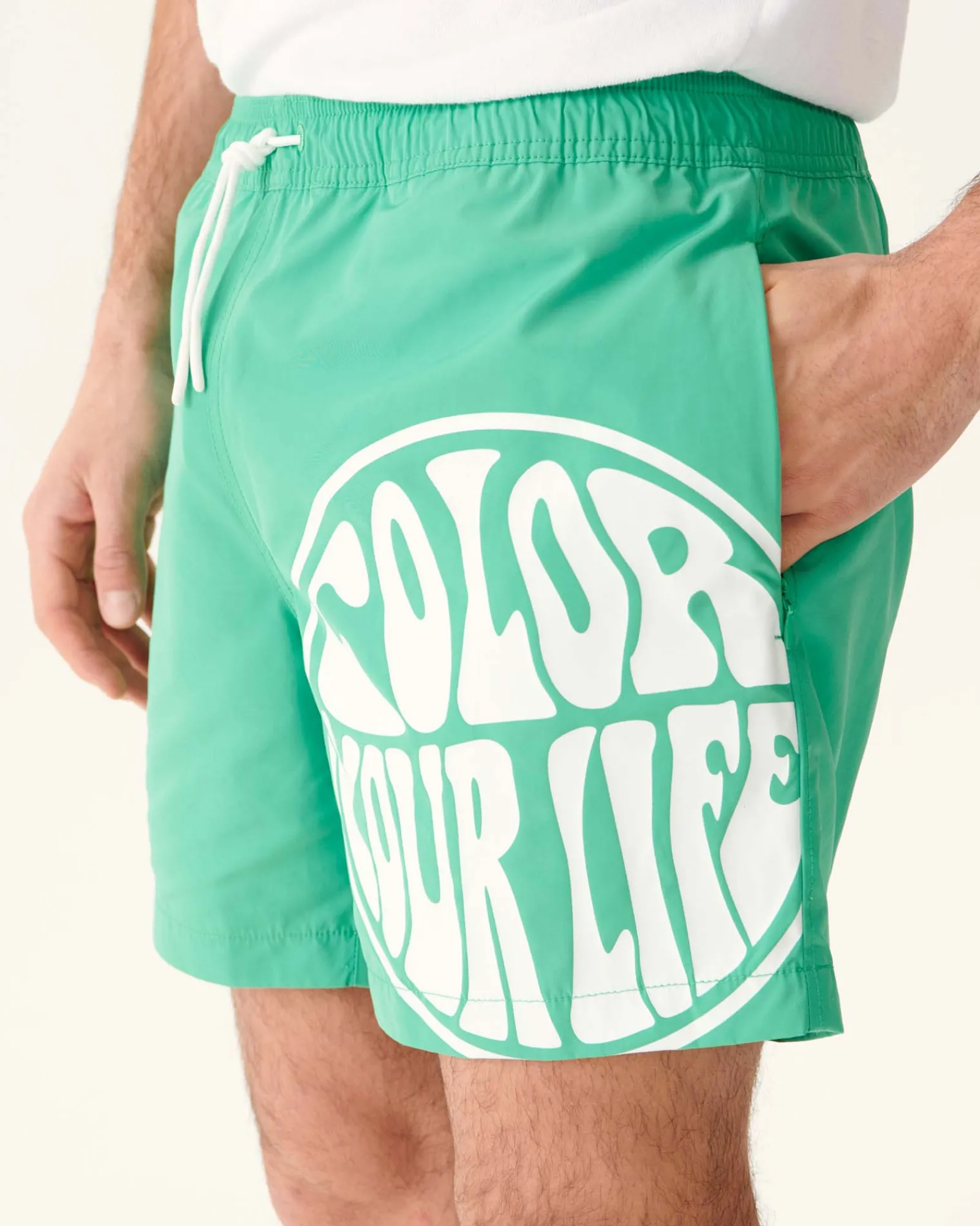 Short De Bain Vert/Funday Blanc Biarritz*JOTT Online