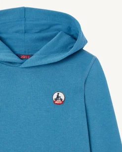 Sweat A Capuche Enfant En Coton Biologique Bleu Jeans Bilbao*JOTT Clearance