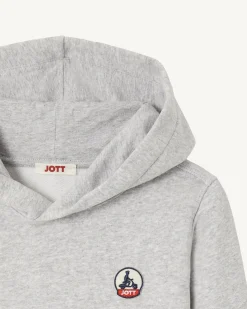 Sweat A Capuche Enfant En Coton Biologique Gris Chine Bilbao*JOTT Discount