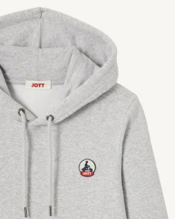 Sweat A Capuche Femme En Coton Biologique Gris Chine Livia*JOTT Hot