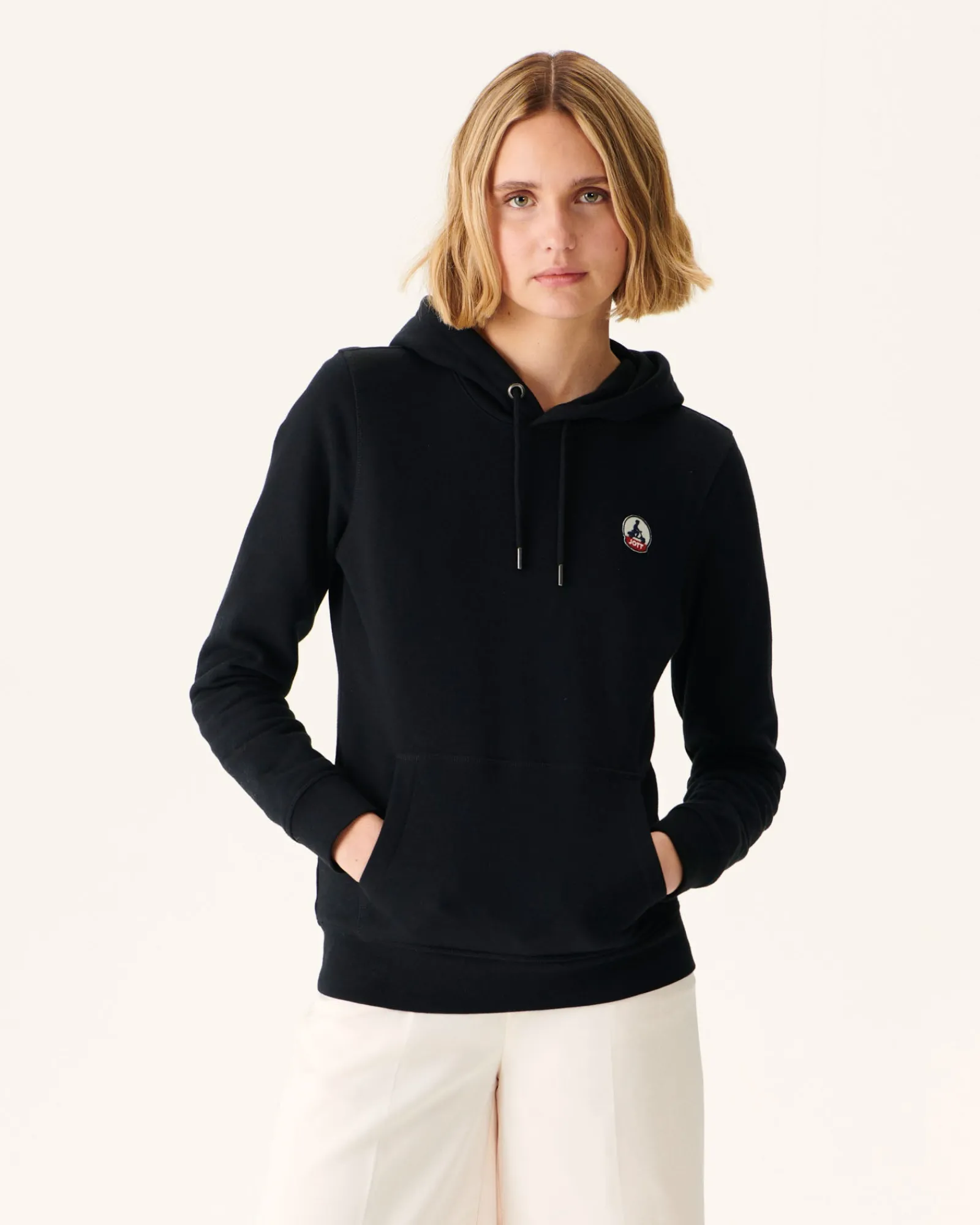Sweat A Capuche Femme En Coton Biologique Noir Livia*JOTT Clearance
