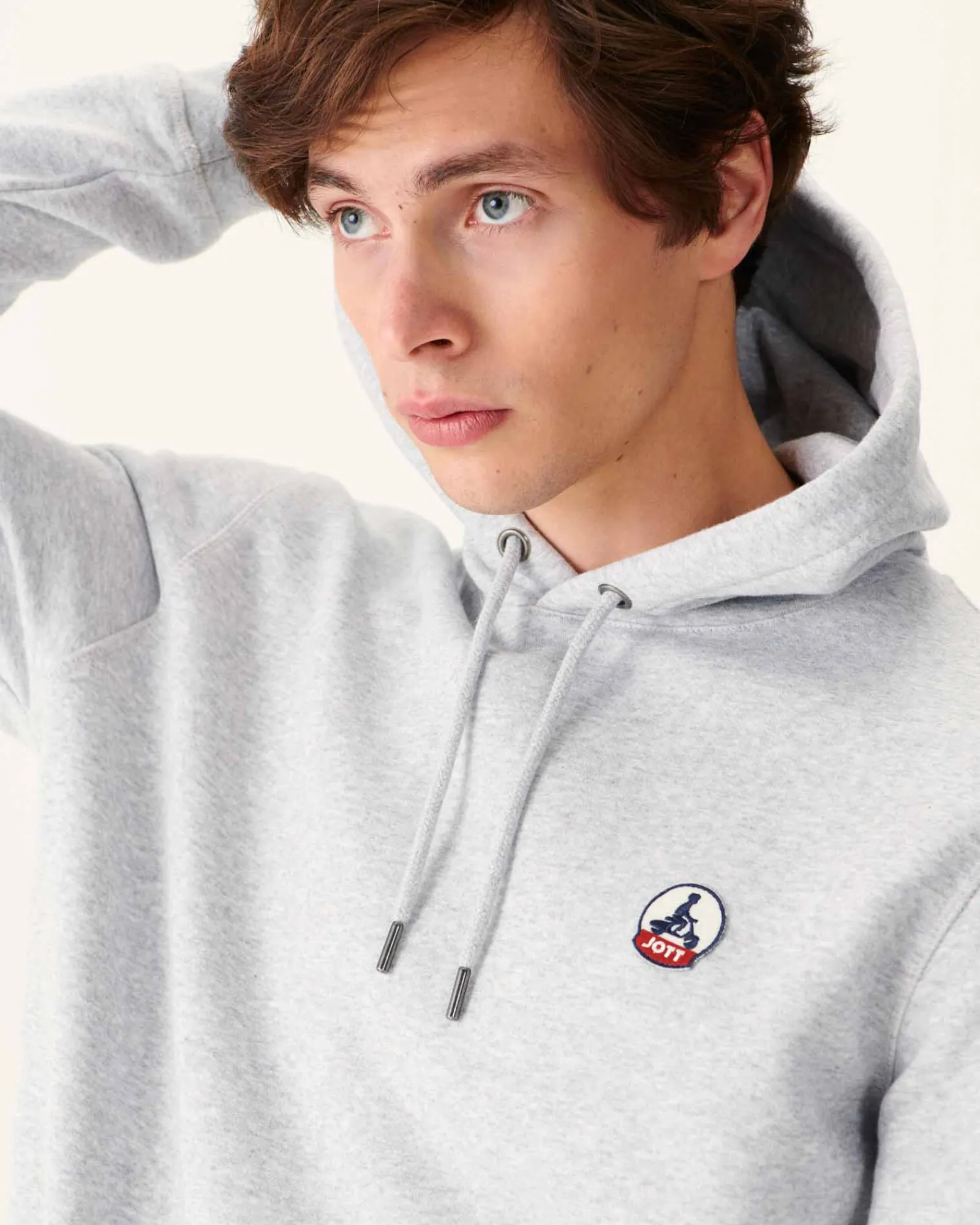 Sweat A Capuche Homme En Coton Biologique Gris Chine Mataro*JOTT Discount