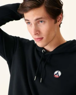 Sweat A Capuche Homme En Coton Biologique Noir Mataro*JOTT Best Sale