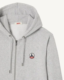Sweat A Capuche Homme En Coton Biologique Gris Chine Mexico*JOTT Sale