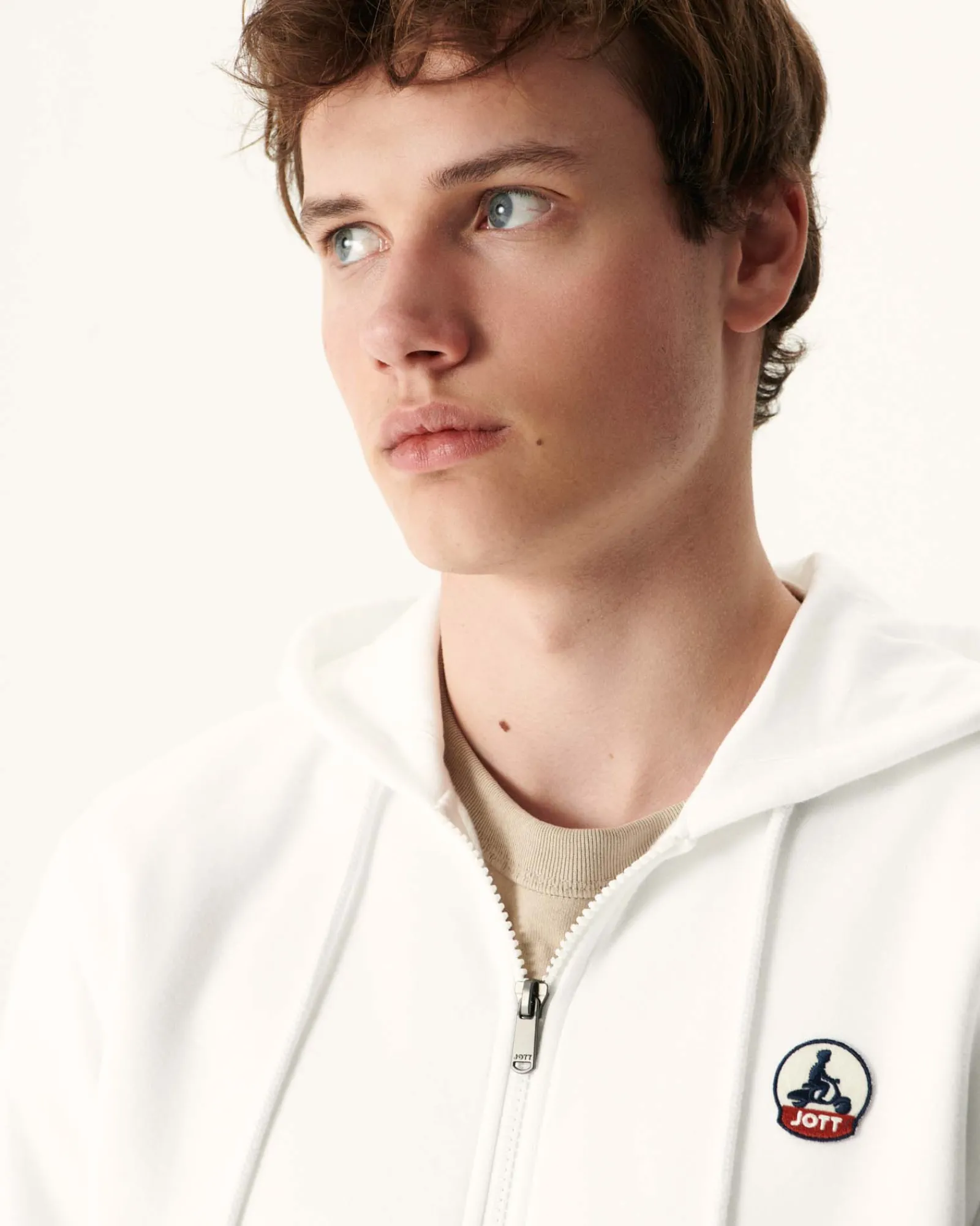 Sweat A Capuche Homme En Coton Biologique Blanc Mexico*JOTT Best Sale