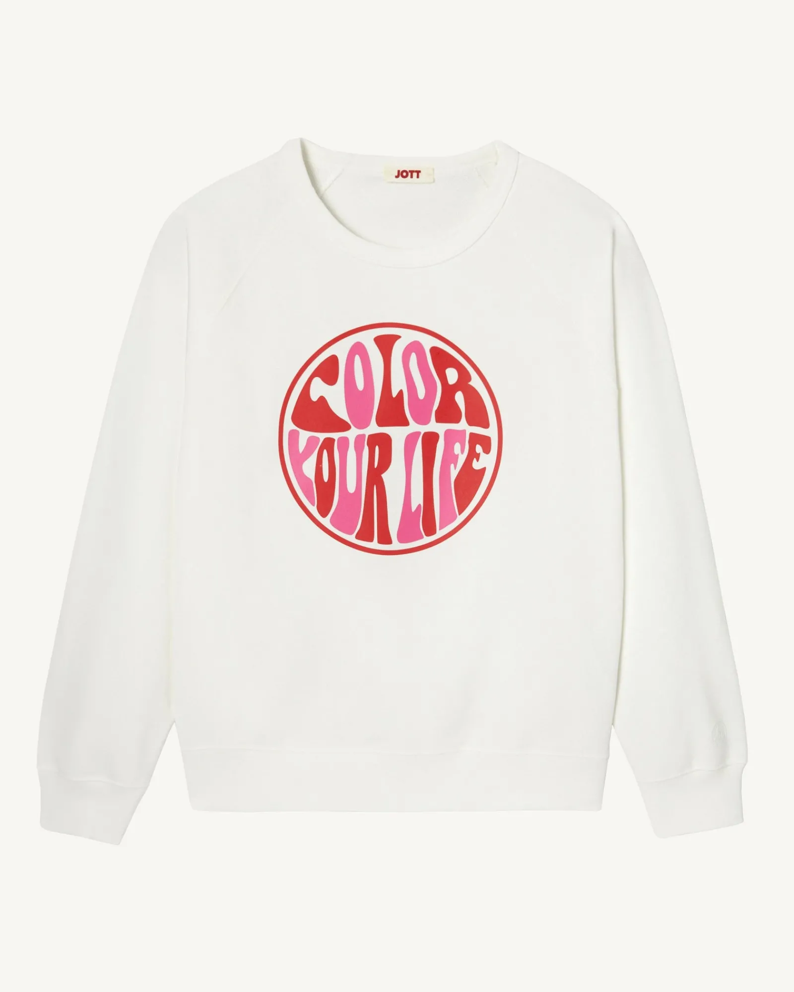 Sweat A Imprime Femme En Coton Biologique Blanc Parati*JOTT Discount
