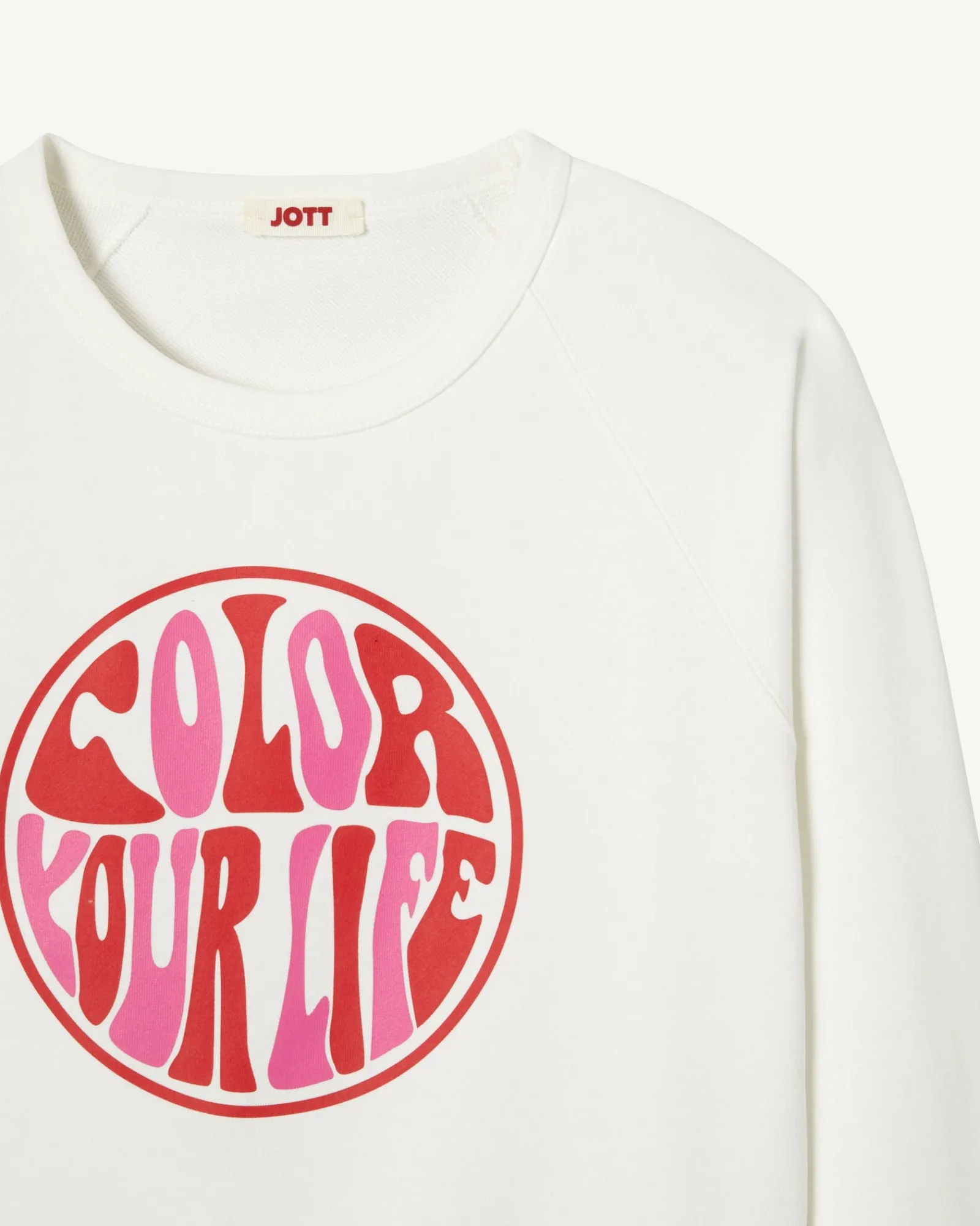 Sweat A Imprime Femme En Coton Biologique Blanc Parati*JOTT Discount