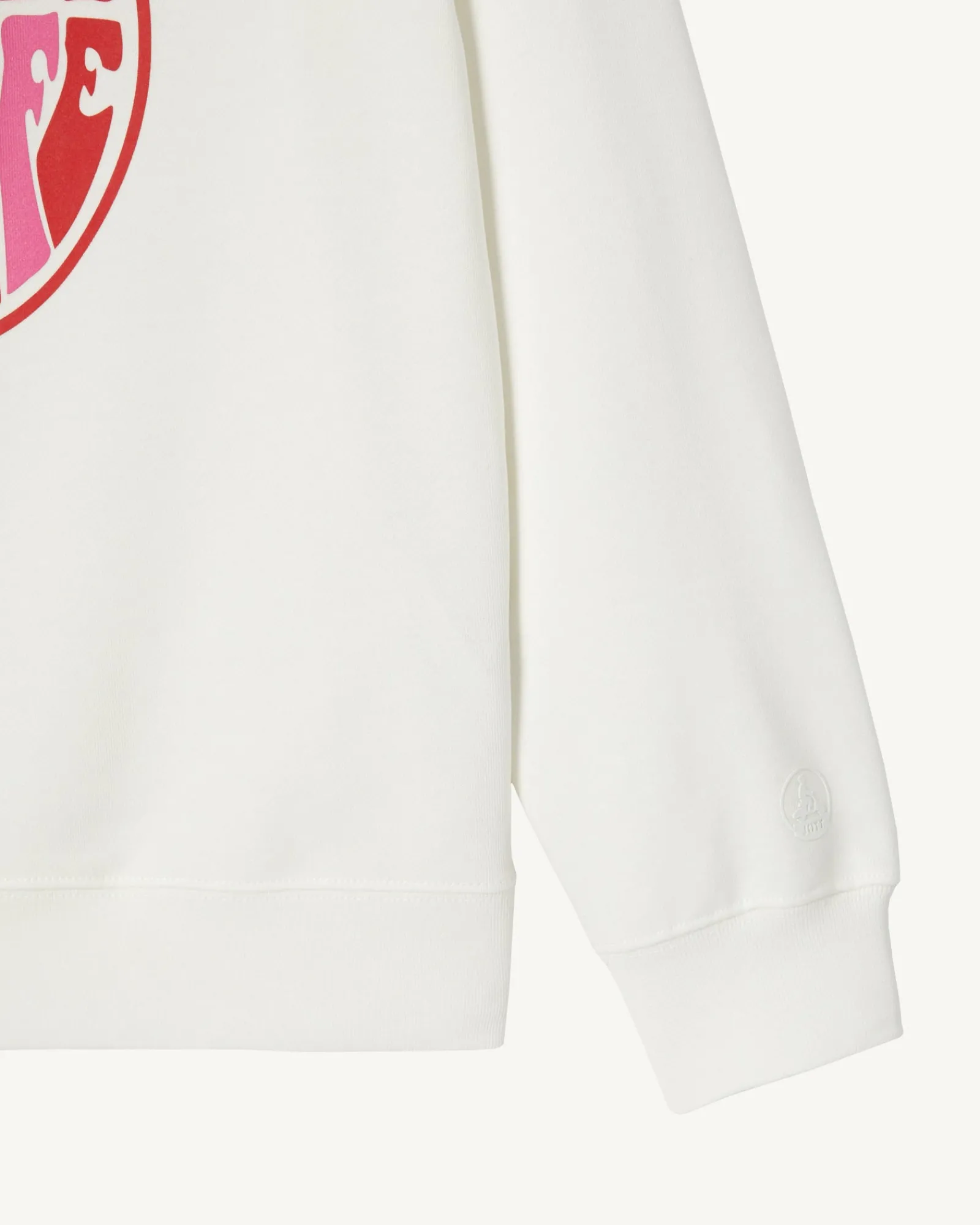 Sweat A Imprime Femme En Coton Biologique Blanc Parati*JOTT Discount
