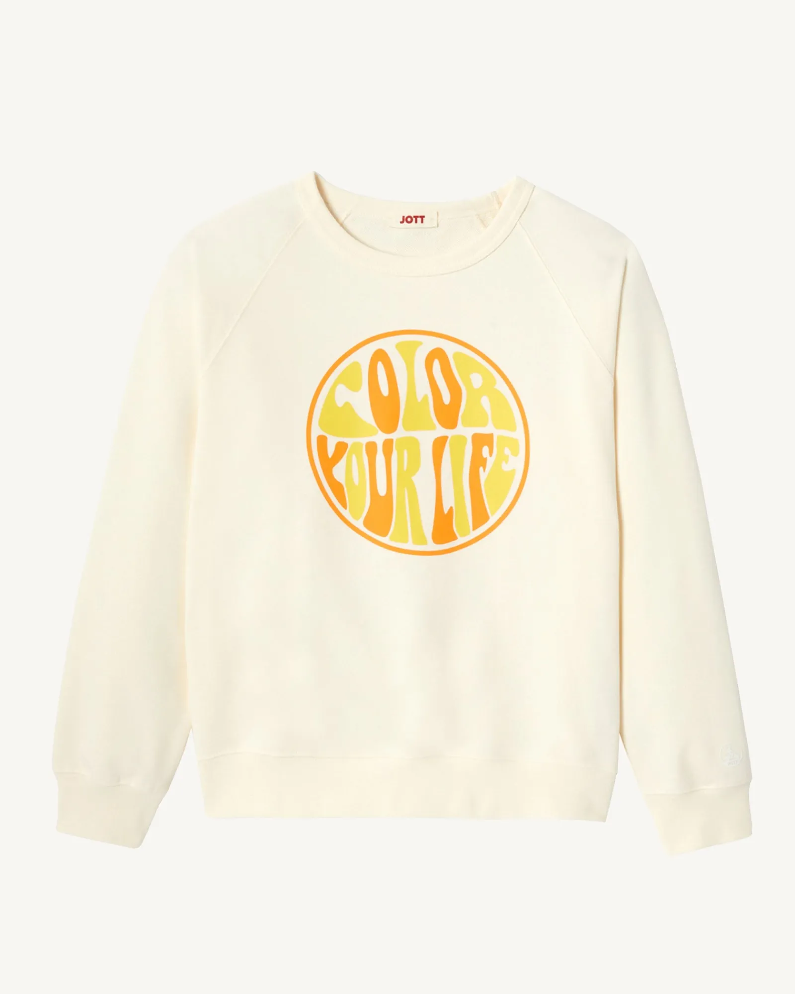 Sweat A Imprime Femme En Coton Biologique Ecru Parati*JOTT New