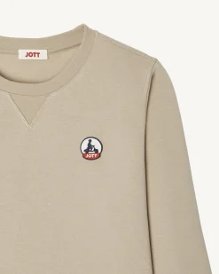 Sweat En Coton Biologique Beige Elvas*JOTT Hot
