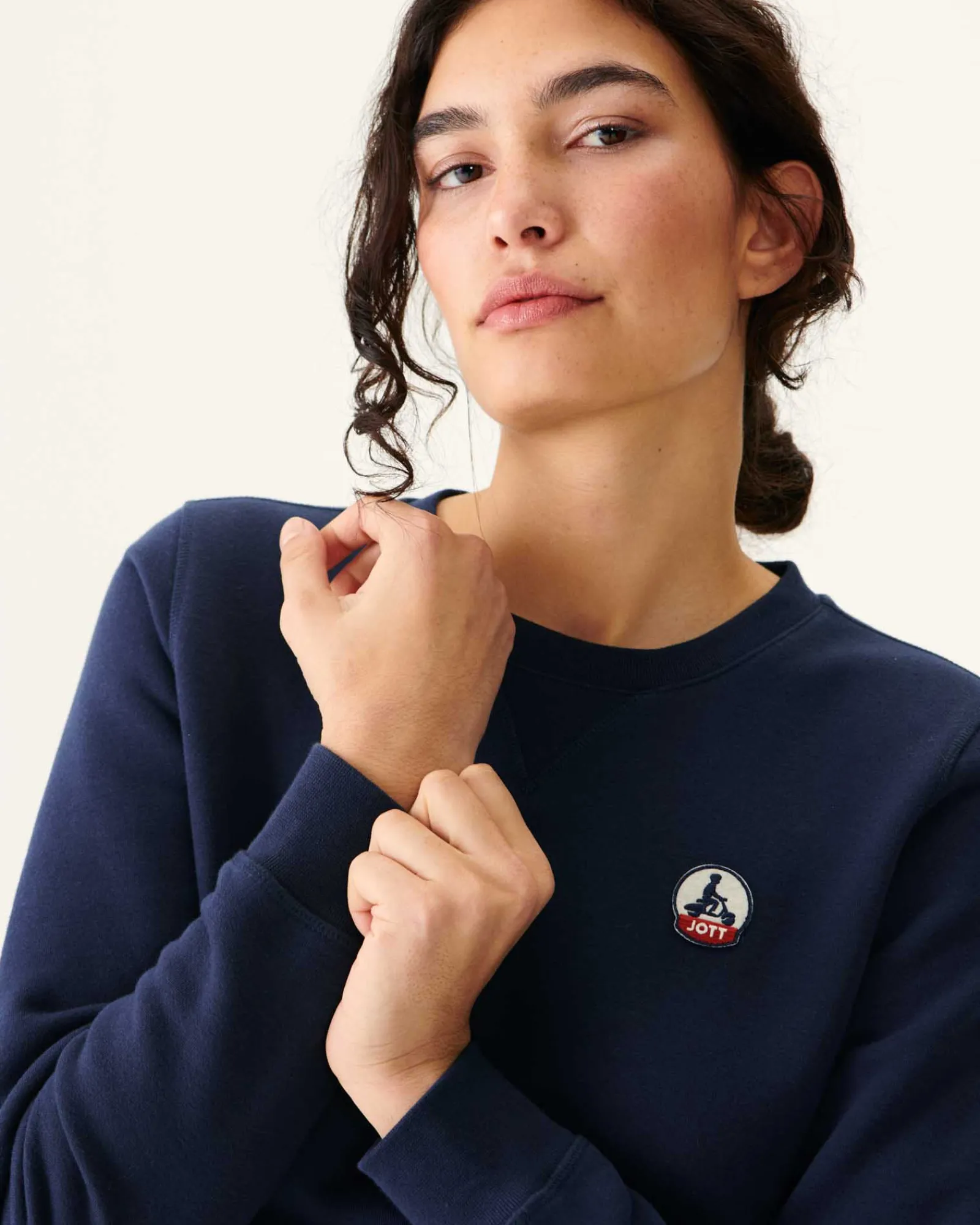 Sweat En Coton Biologique Marine Elvas*JOTT Cheap