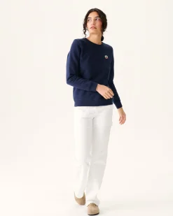 Sweat En Coton Biologique Marine Elvas*JOTT Cheap