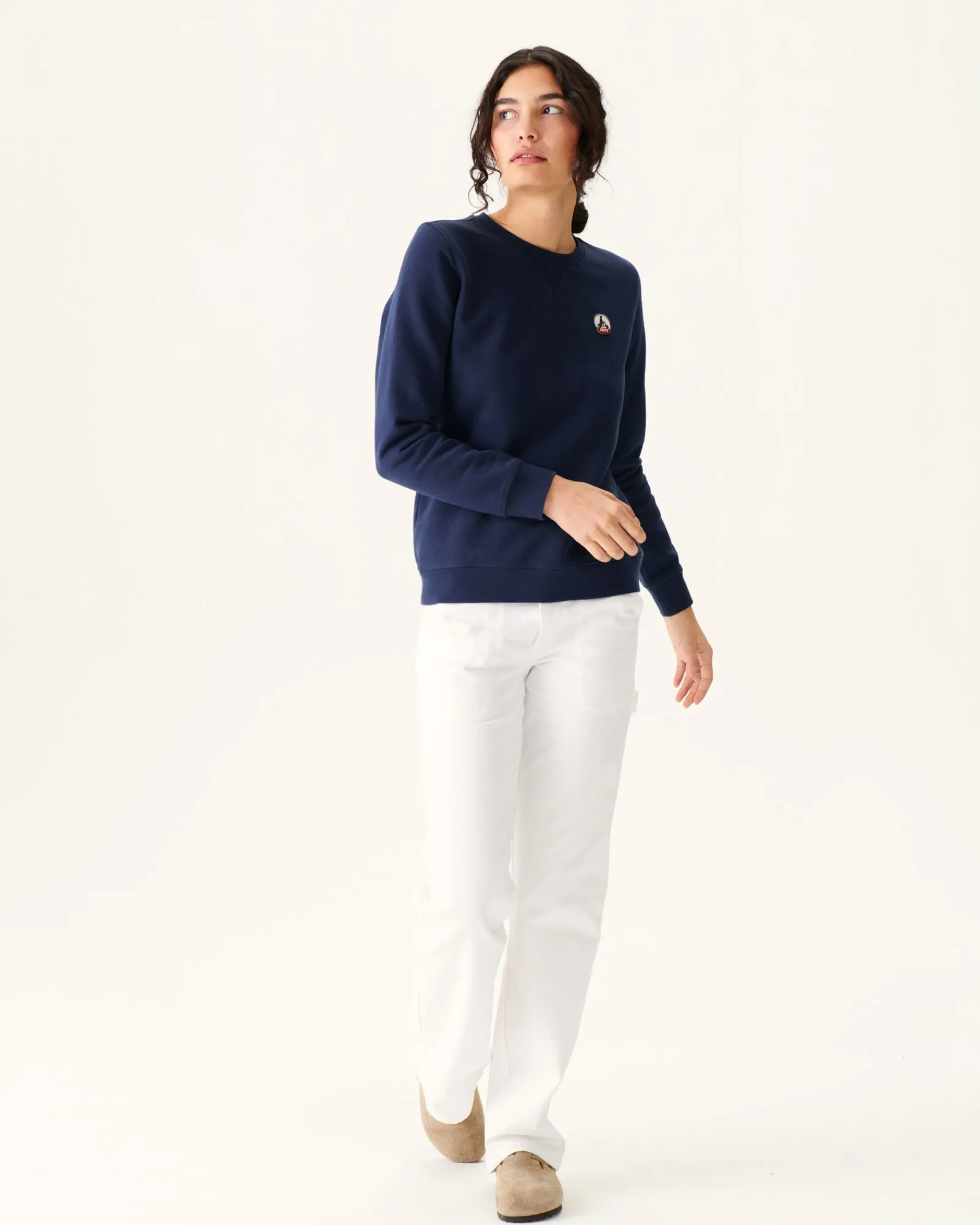 Sweat En Coton Biologique Marine Elvas*JOTT Cheap