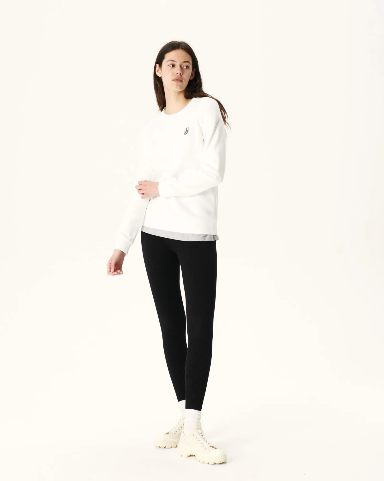 Sweat En Coton Biologique Blanc Elvas*JOTT Fashion