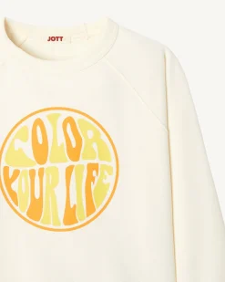 Sweat En Coton Biologique Ecru Enfant Catalan*JOTT Discount