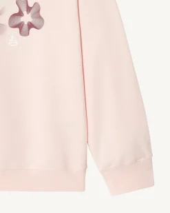 Sweat Fleuri Femme En Coton Biologique Rose Clair Medina*JOTT Best