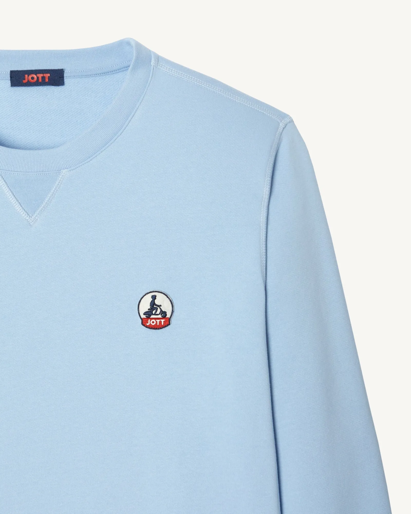 Sweat Homme En Coton Biologique Bleu Clair Braga*JOTT Best