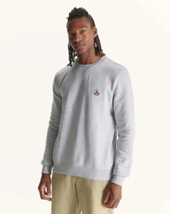 Sweat Homme En Coton Biologique Gris Chine Braga*JOTT Sale