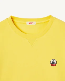 Sweat Homme En Coton Biologique Jaune Clair Braga*JOTT Outlet