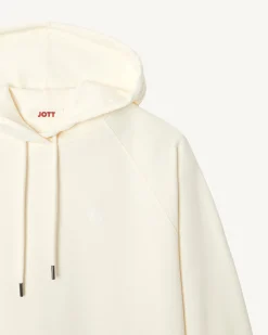 Sweat Molleton A Capuche Femme En Coton Biologique Ecru Monteria*JOTT Cheap