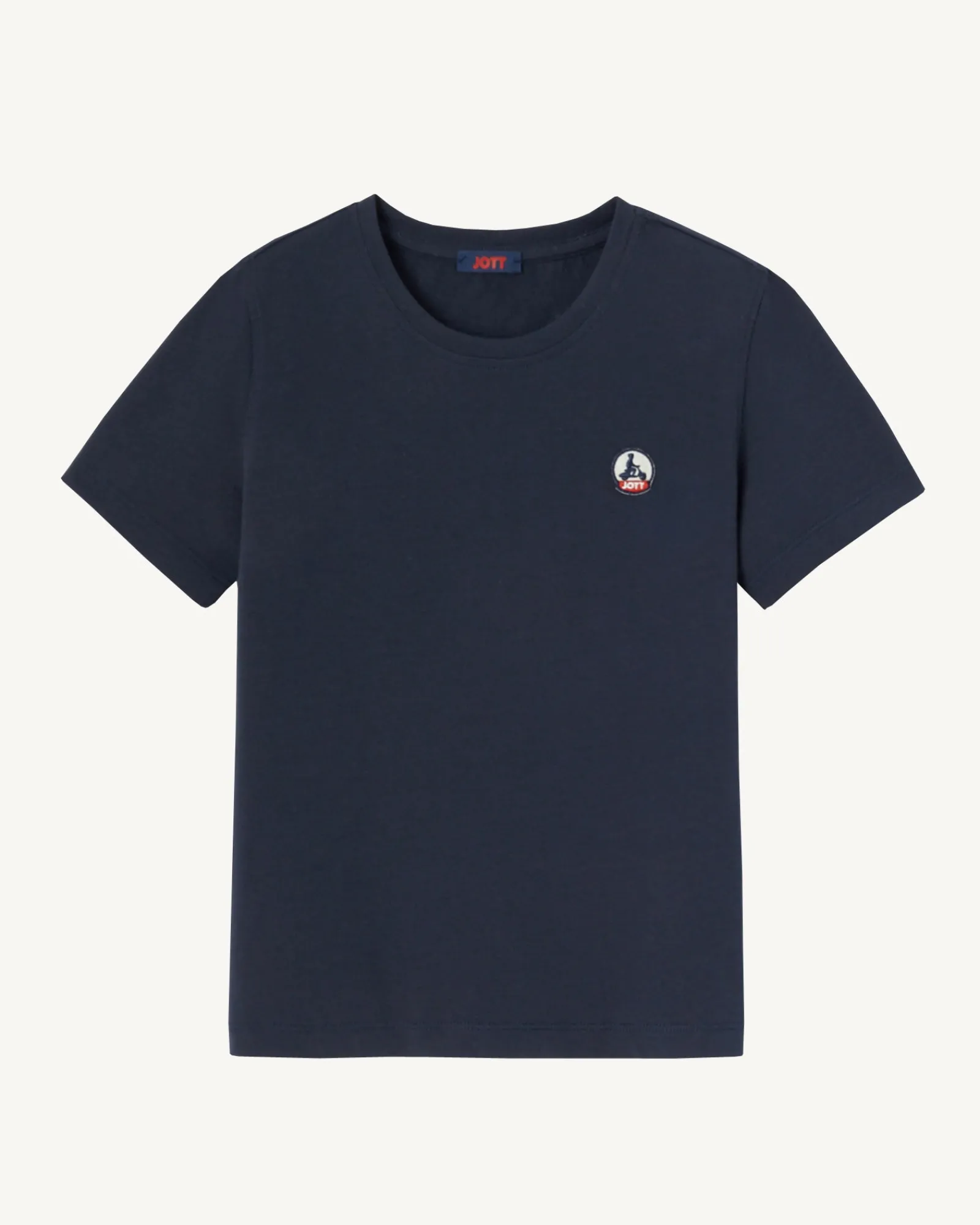 T-Shirt Enfant En Coton Biologique Col Rond Marine Rio*JOTT Cheap