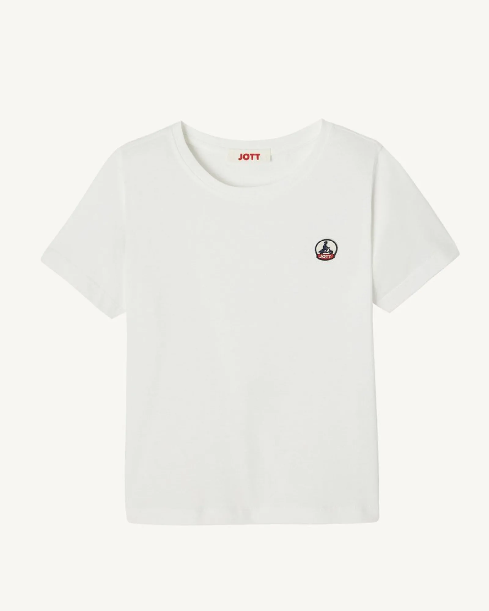 T-Shirt Enfant En Coton Biologique Col Rond Blanc Rio*JOTT Outlet