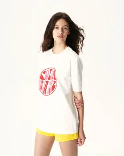 T-Shirt Femme En Coton Biologique Blanc Adela*JOTT New