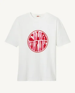 T-Shirt Femme En Coton Biologique Blanc Adela*JOTT New