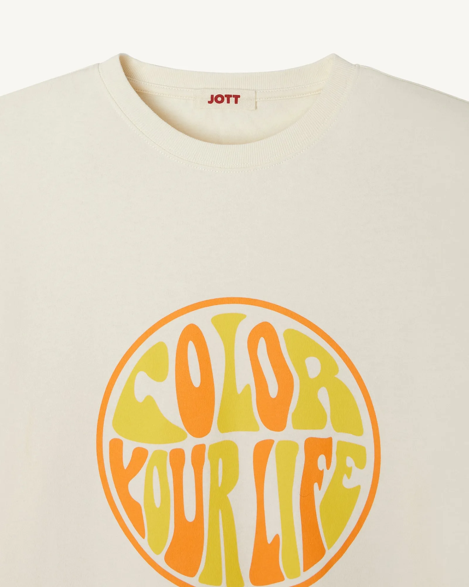 T-Shirt Femme En Coton Biologique Ecru Adela*JOTT Sale