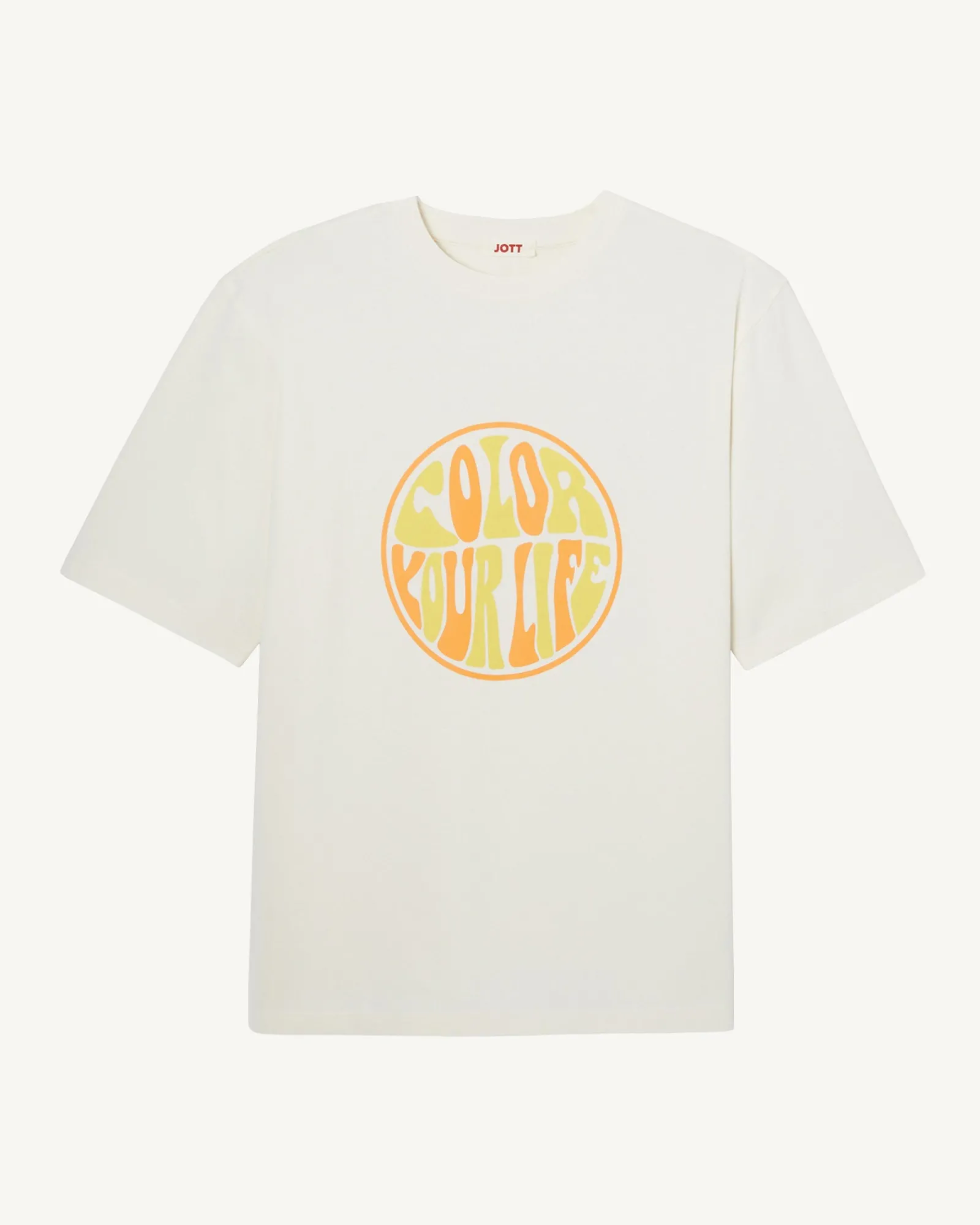 T-Shirt Homme En Coton Biologique Ecru Leo*JOTT Clearance