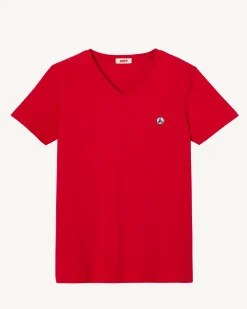 T-Shirt Homme En Coton Biologique Rouge Benito*JOTT Hot
