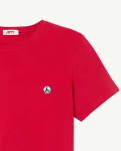 T-Shirt Homme En Coton Biologique Rouge Pietro*JOTT Hot