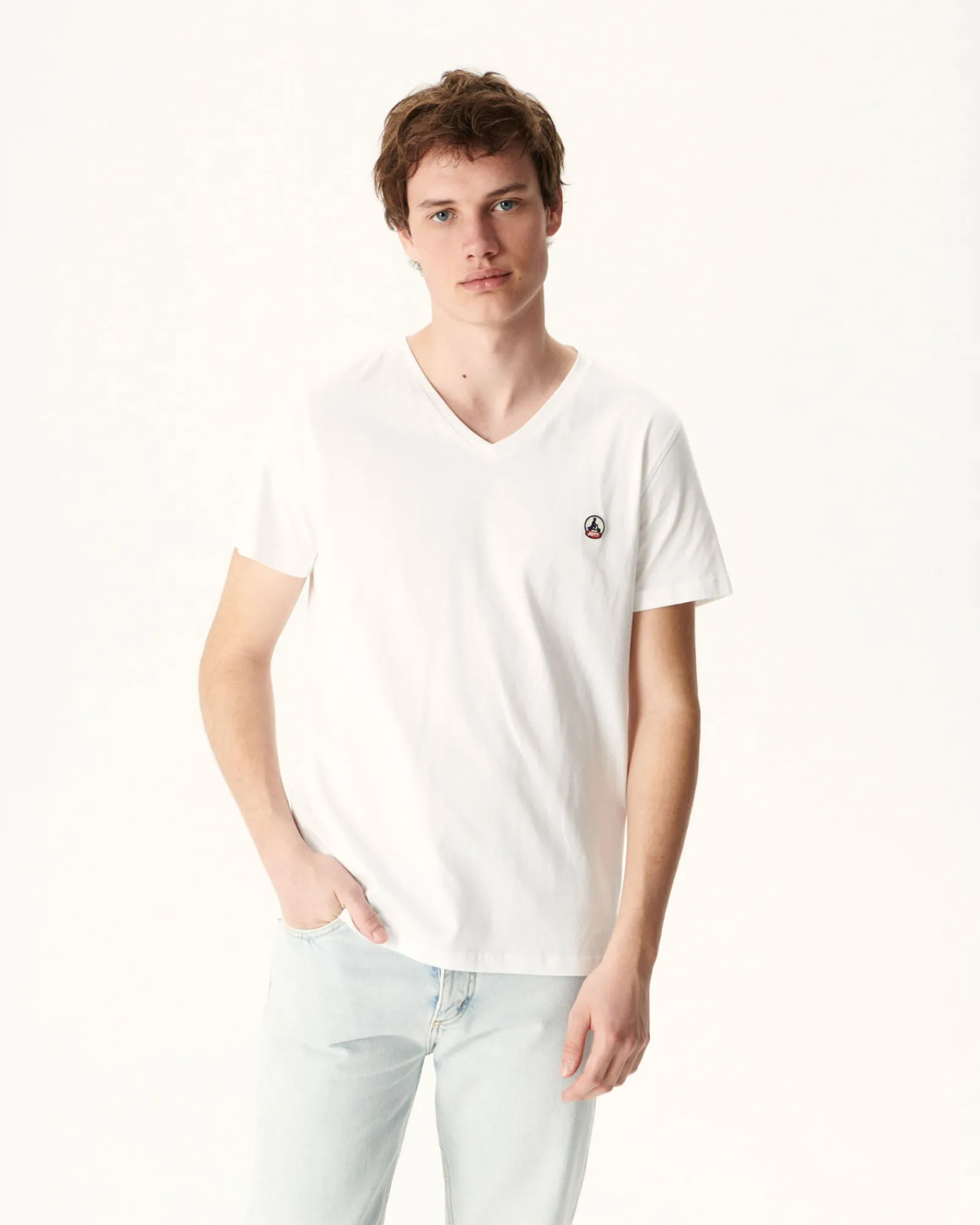T-Shirt Homme En Coton Biologique Blanc Benito*JOTT Best