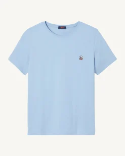 T-Shirt Homme En Coton Biologique Bleu Clair Pietro*JOTT Shop