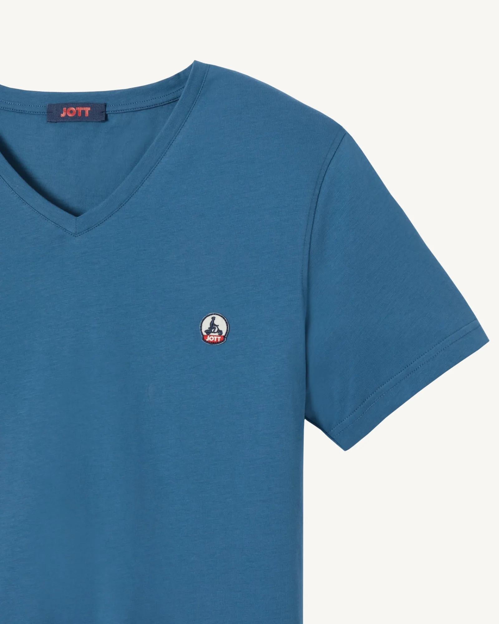 T-Shirt Homme En Coton Biologique Bleu Jeans Benito*JOTT Sale