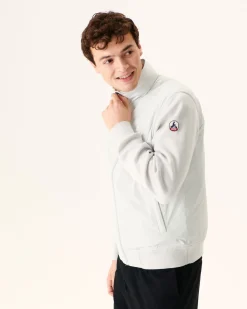 Veste A Capuche Bi-Matiere Gris Clair Bardenas*JOTT Flash Sale