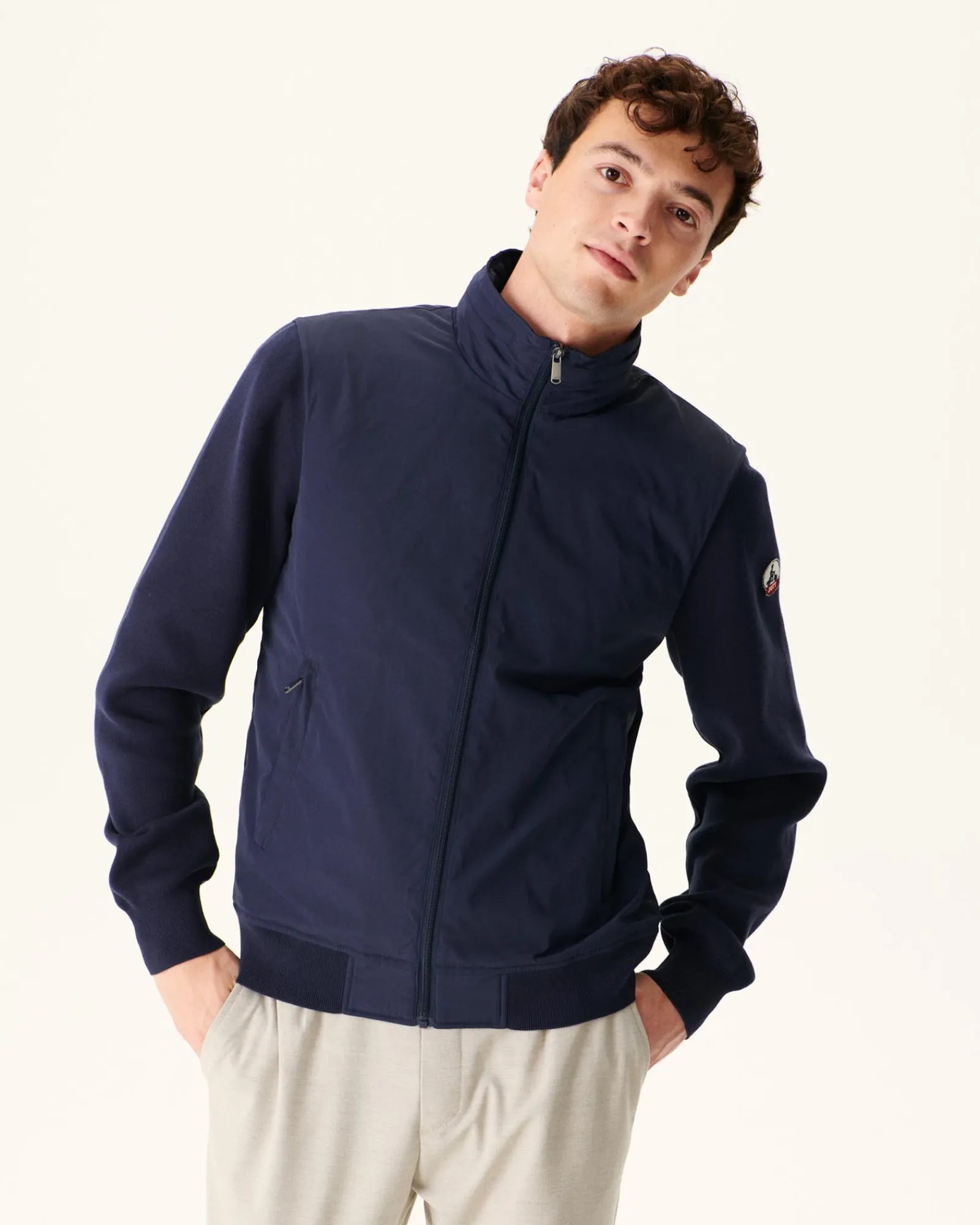Veste A Capuche Bi-Matiere Marine Bardenas*JOTT Online