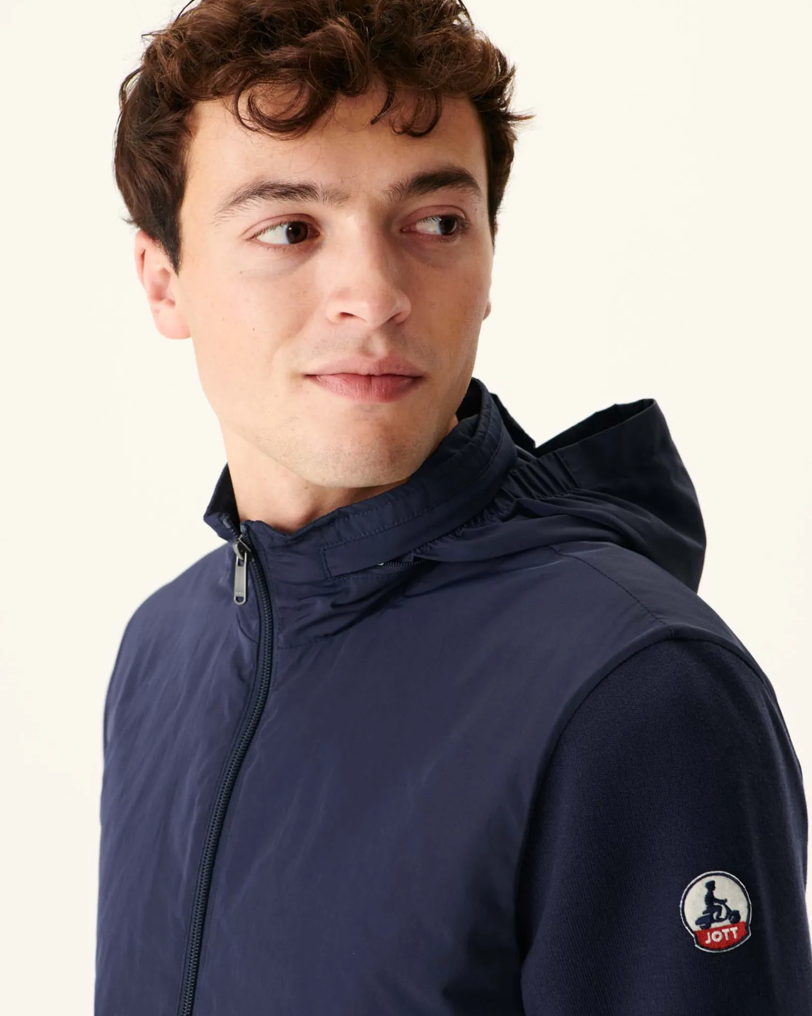 Veste A Capuche Bi-Matiere Marine Bardenas*JOTT Online